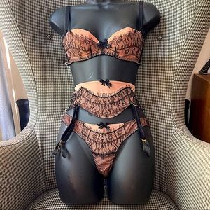Agent Provocateur Garter Bra Panties Set